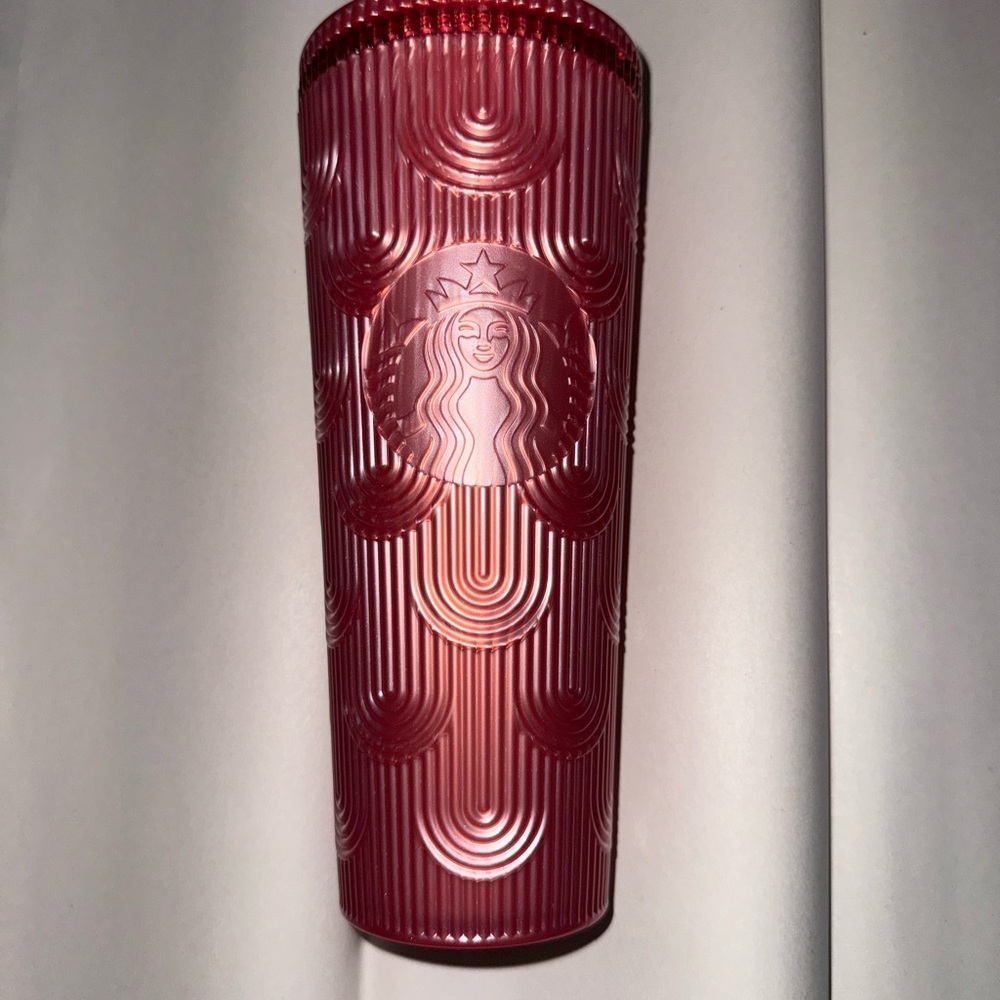 Starbucks Pink Shimmer Shell Mermaid Scales Tumbler